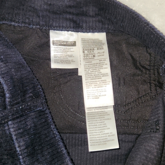 LEVIS 311 BLACK CORDUROY SHAPING SKINNY WOMENS JEANS  SIZE W31  L30  NEW - Picture 10 of 15